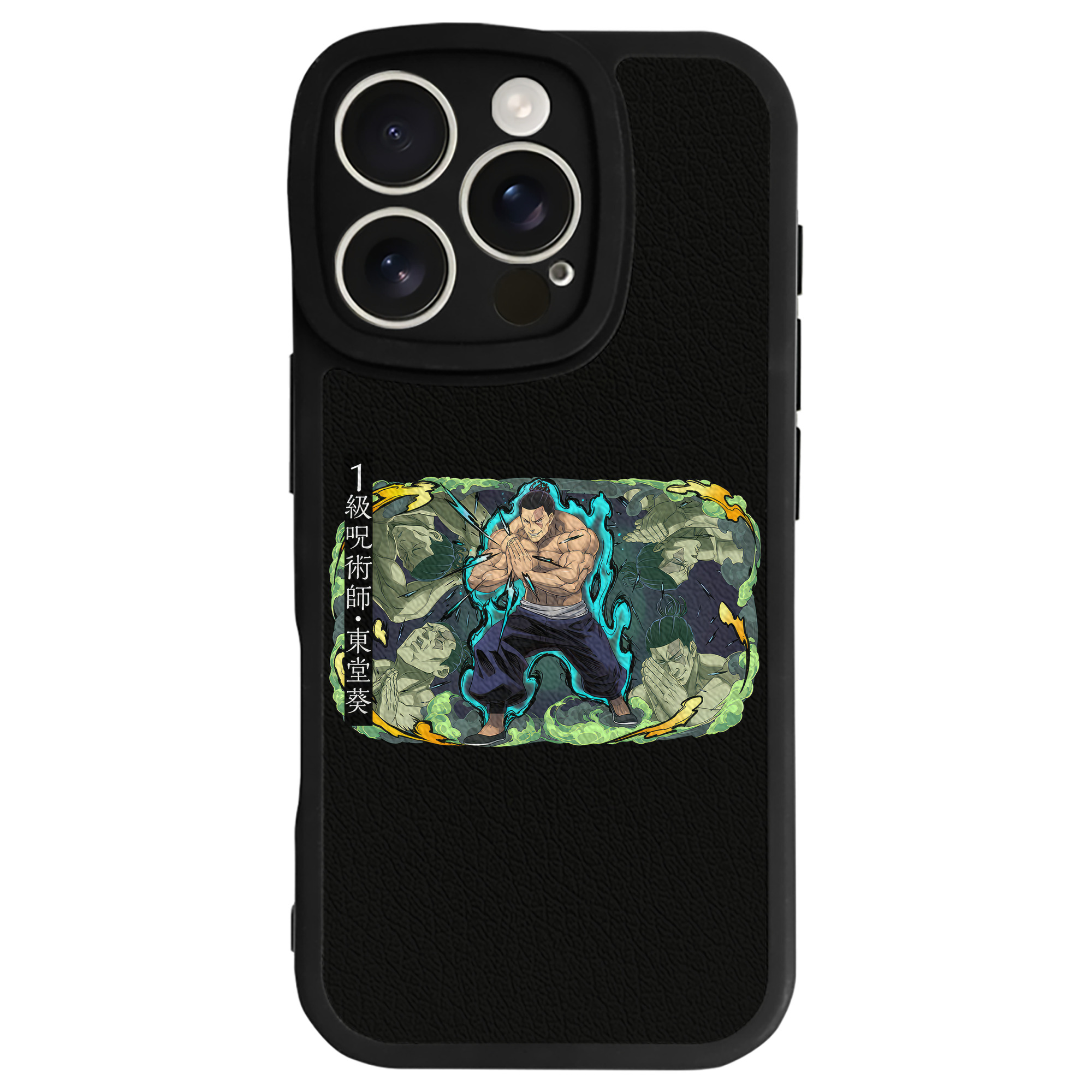（画像用） 呪術廻戦 Jujutsu Kaisen 【iPhone 16シリーズ対応】シリコンスマホケース（レザー調） 材質：シリコン